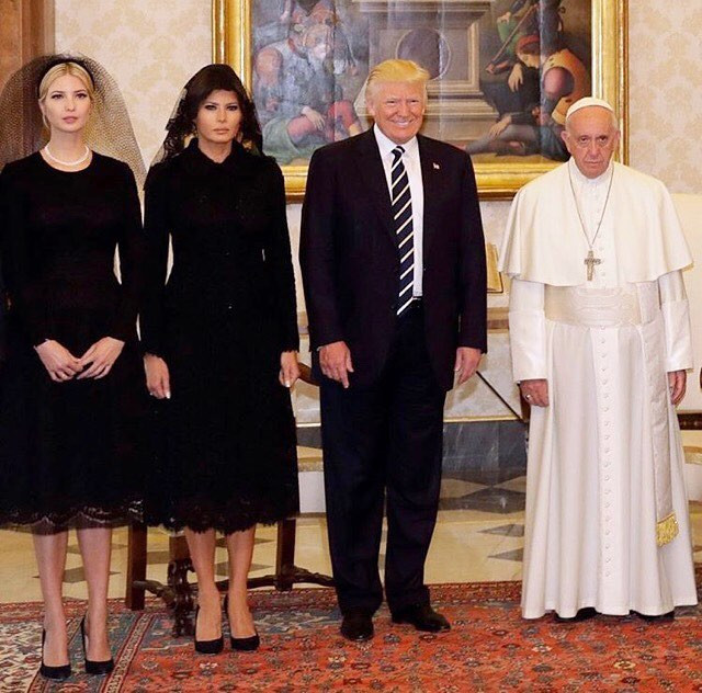 Ivanka Trump, Melania Trump, Donald Trump, Papa Francisco Ivanka Trump, Melania Trump, Donald Trump, Papa Francisco